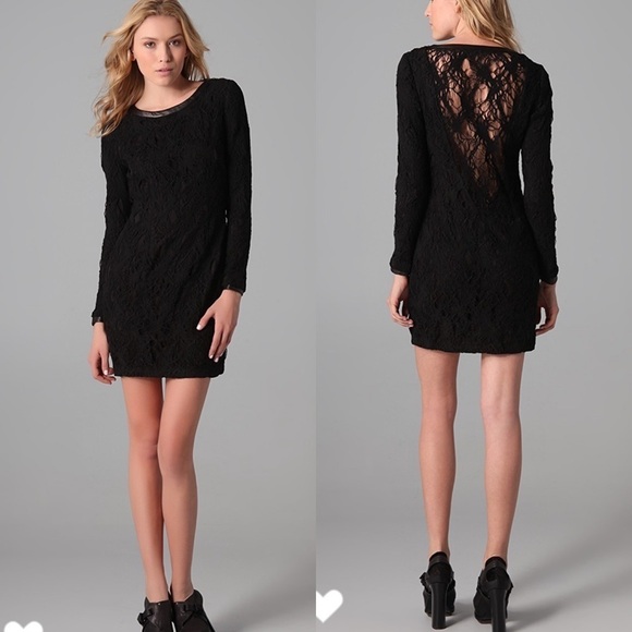Rag & Bone Shelia Black Lace Dress